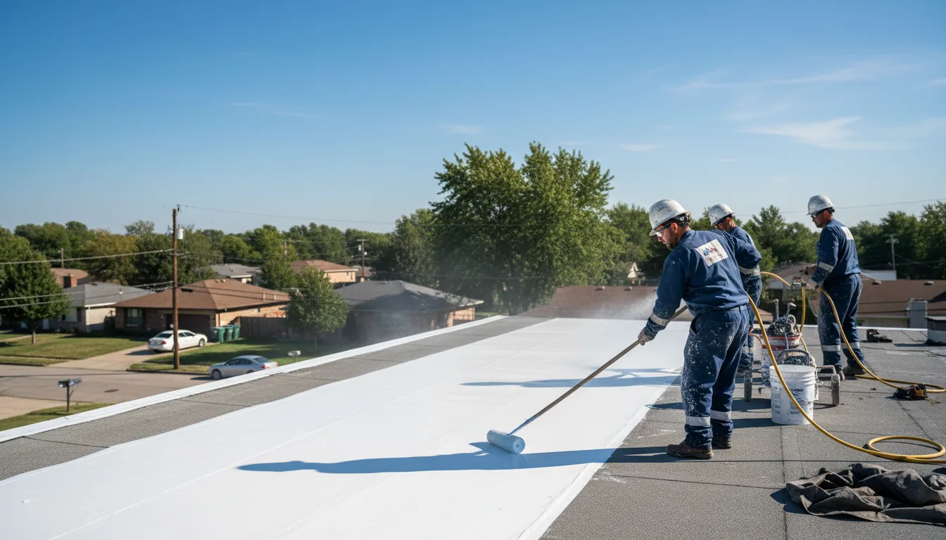 Commercial roof coating in Knierim, IA near me